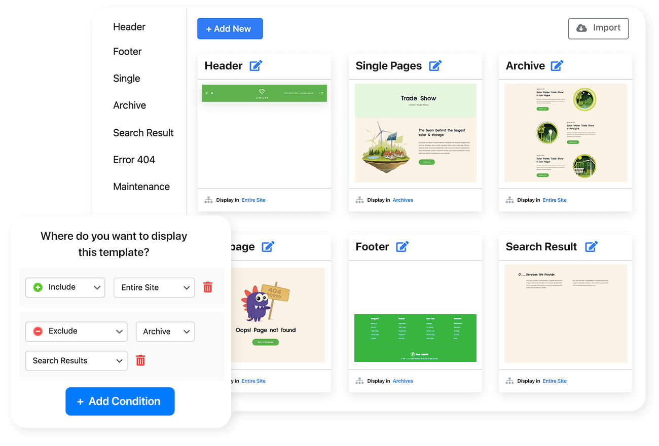 Full site editing - Jupiter X Layout Builder