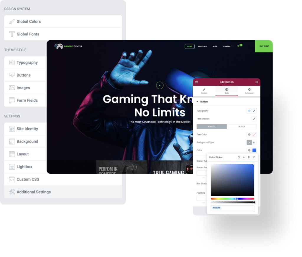 Widgets Jupiter X Live Demo